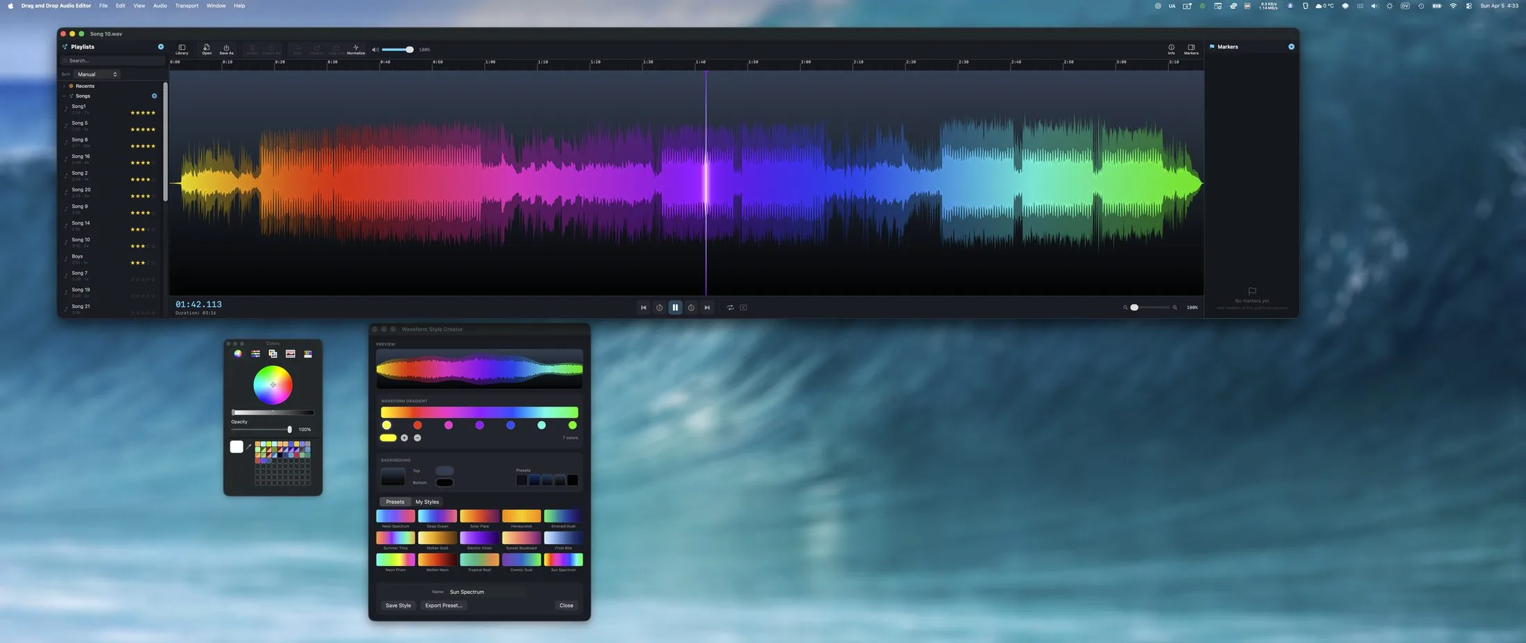 Drag and Drop Audio Editor