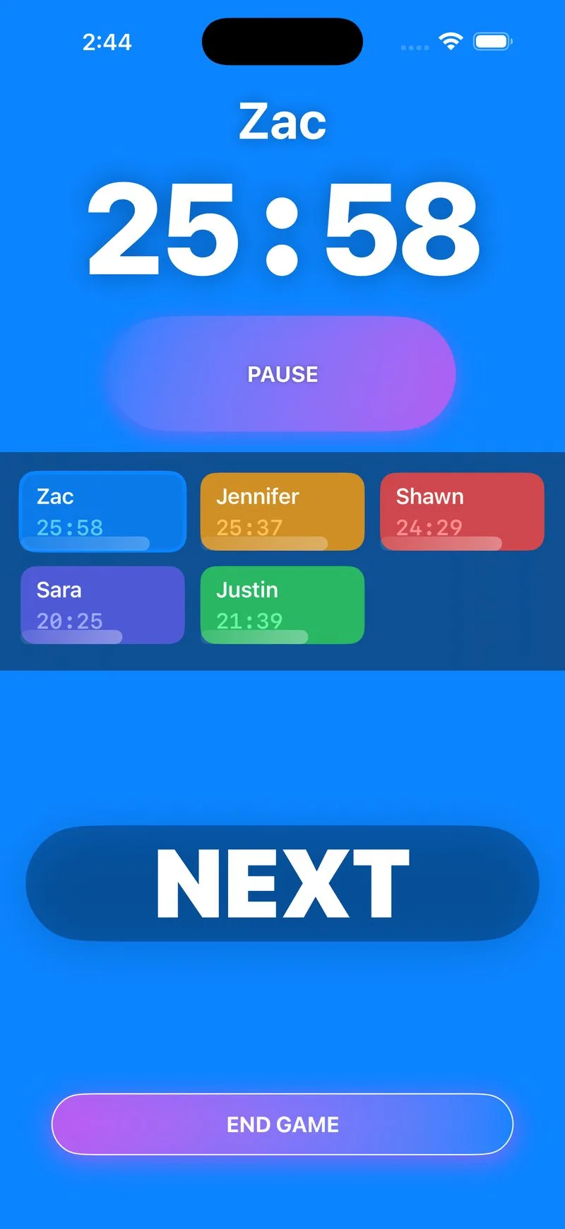 Clockonomics active player timer